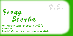 virag sterba business card